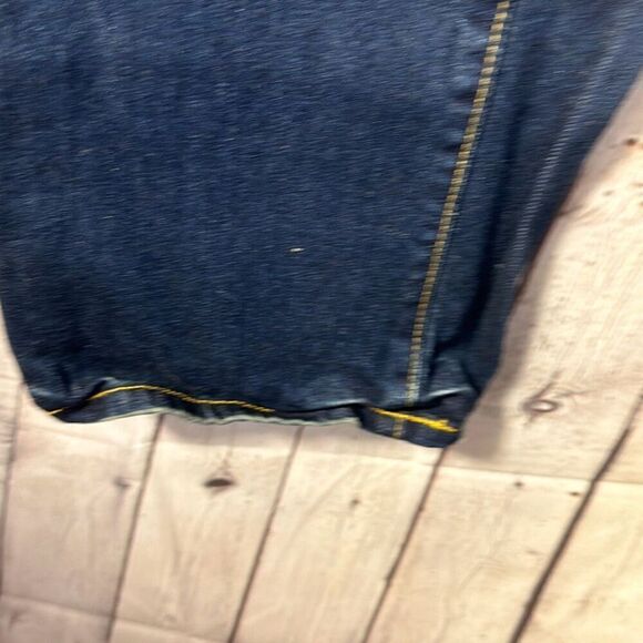 Vintage OP Ocean Pacific Bootcut Jeans Mens Dark Wash Blue Denim size 34x30 - Picture 4 of 12